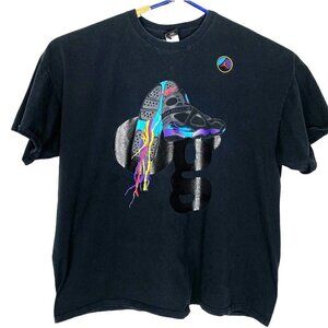 NIKE Men Air Jordan Graphic Short Sleeve T-Shirt Black 4XL 46-3